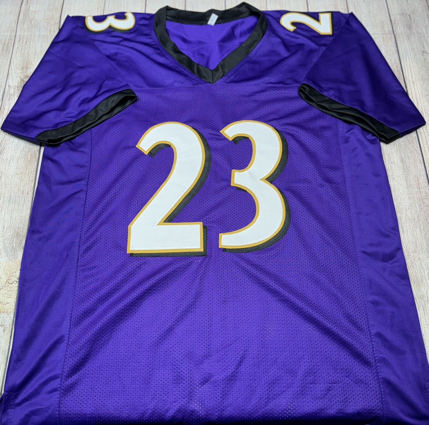 BALTIMORE RAVENS WILLIS MCGAHEE SIGNED PURPLE CUSTOM JERSEY BECKETT COA!!