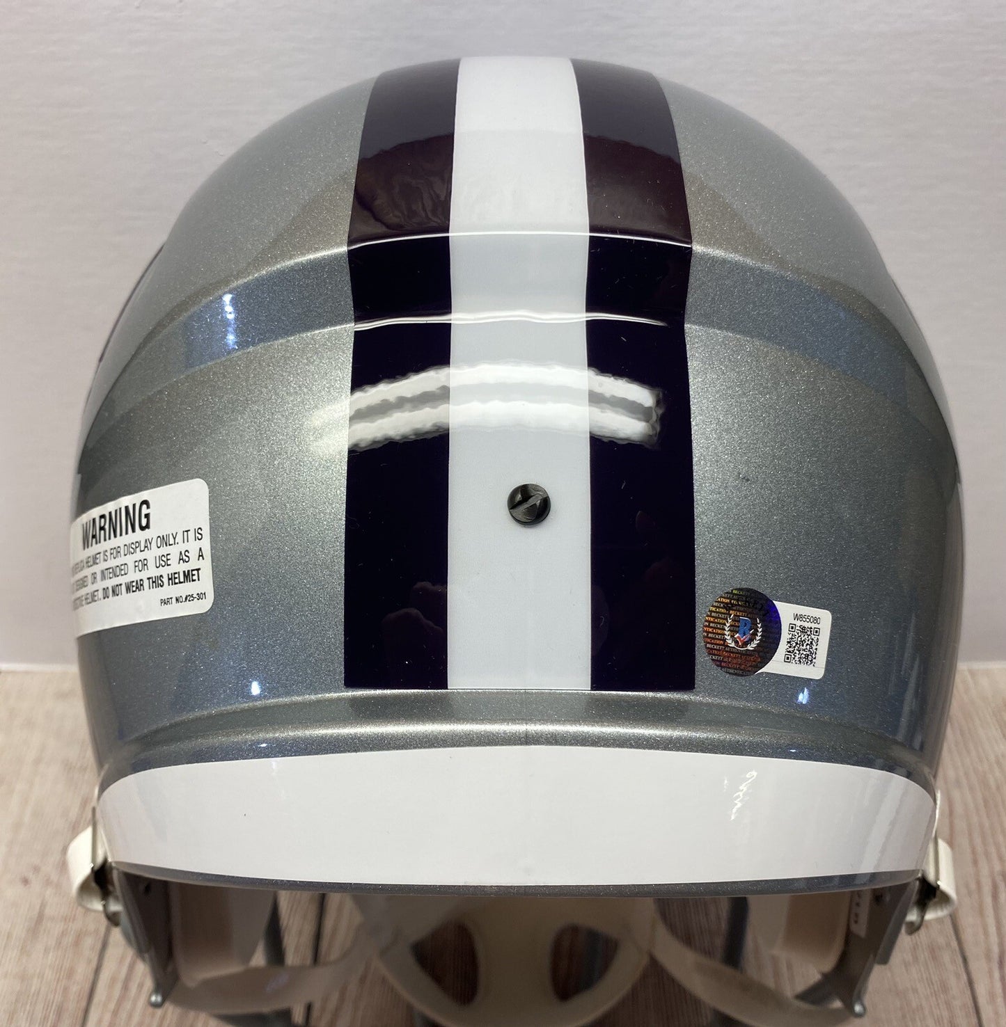KANSAS STATE WILDCATS FELIX ANUDIKE-UZOMAH SIGNED F/S REPLICA HELMET2 BECKETT