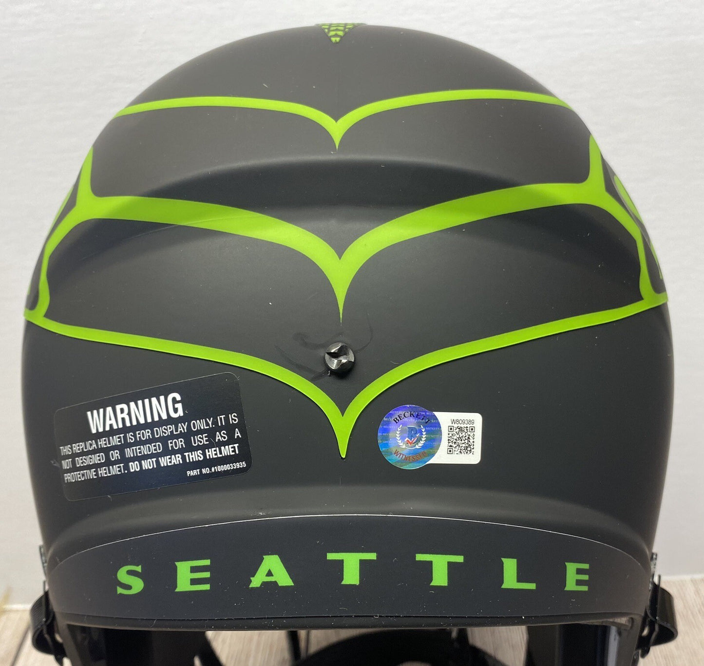 SEATTLE SEAHAWKS DEVON WITHERSPOON SIGNED ECLIPSE REP FULLSIZE HELMET BECKETT!!