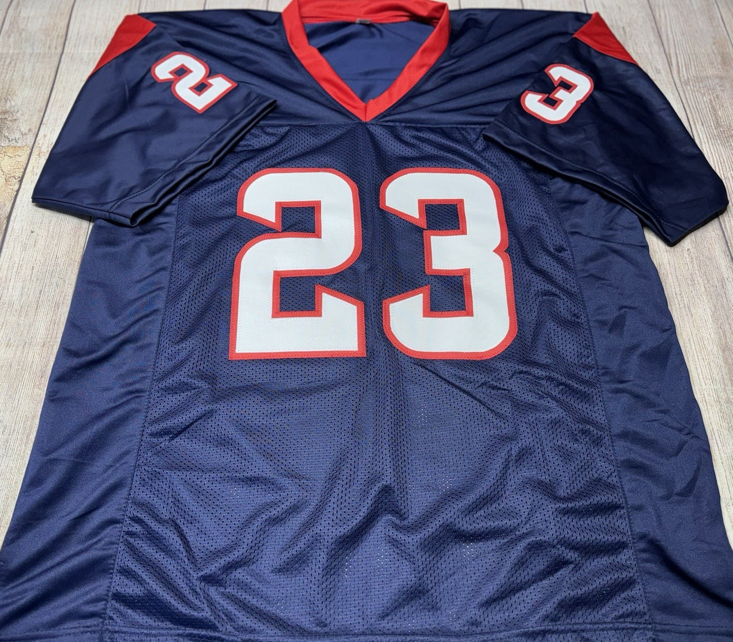 HOUSTON TEXANS JAYLEN REED SIGNED BLUE CUSTOM JERSEY BECKETT COA!!!!