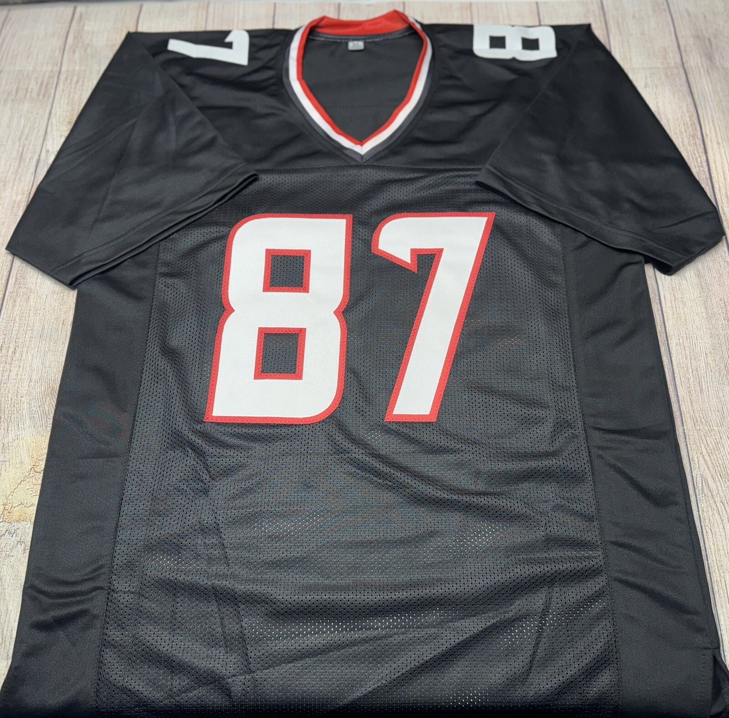 HOUSTON TEXANS CADE STOVER SIGNED BLACK CUSTOM JERSEY BECKETT COA!!!!