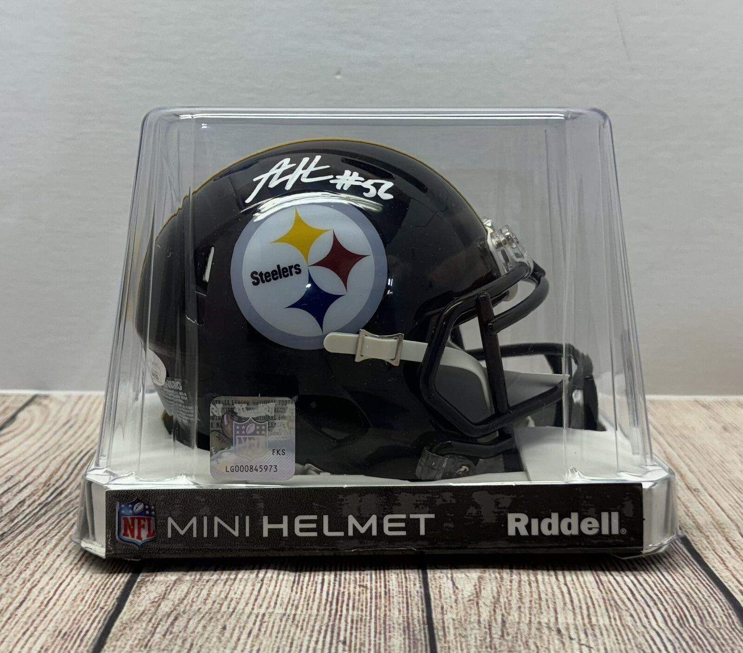 PITTSBURGH STEELERS ALEX HIGHSMITH SIGNED MINI HELMET JSA COA!!!
