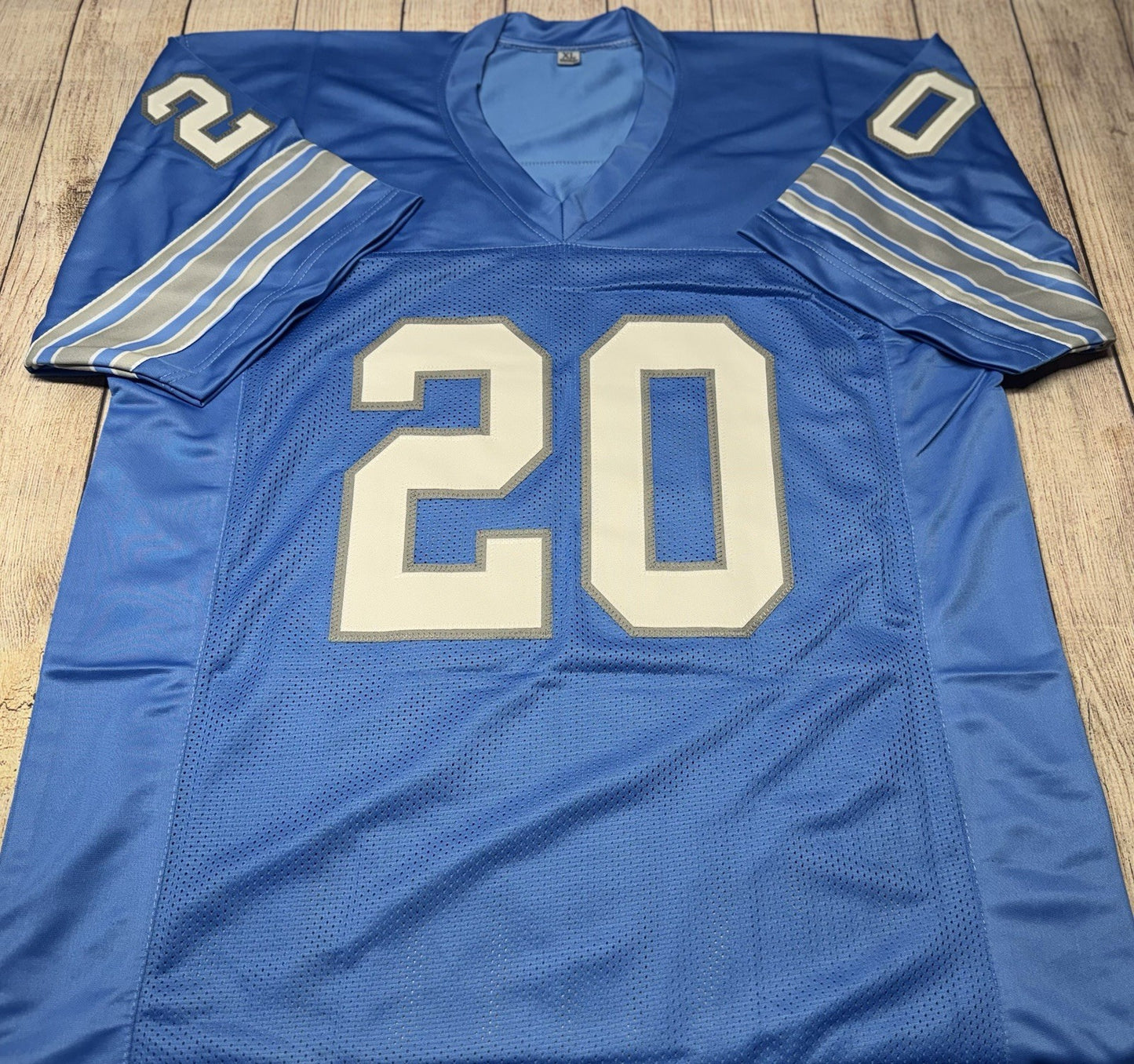 DETROIT LIONS BILLY SIMS SIGNED BLUE CUSTOM JERSEY “80-ROY” JSA COA!!!