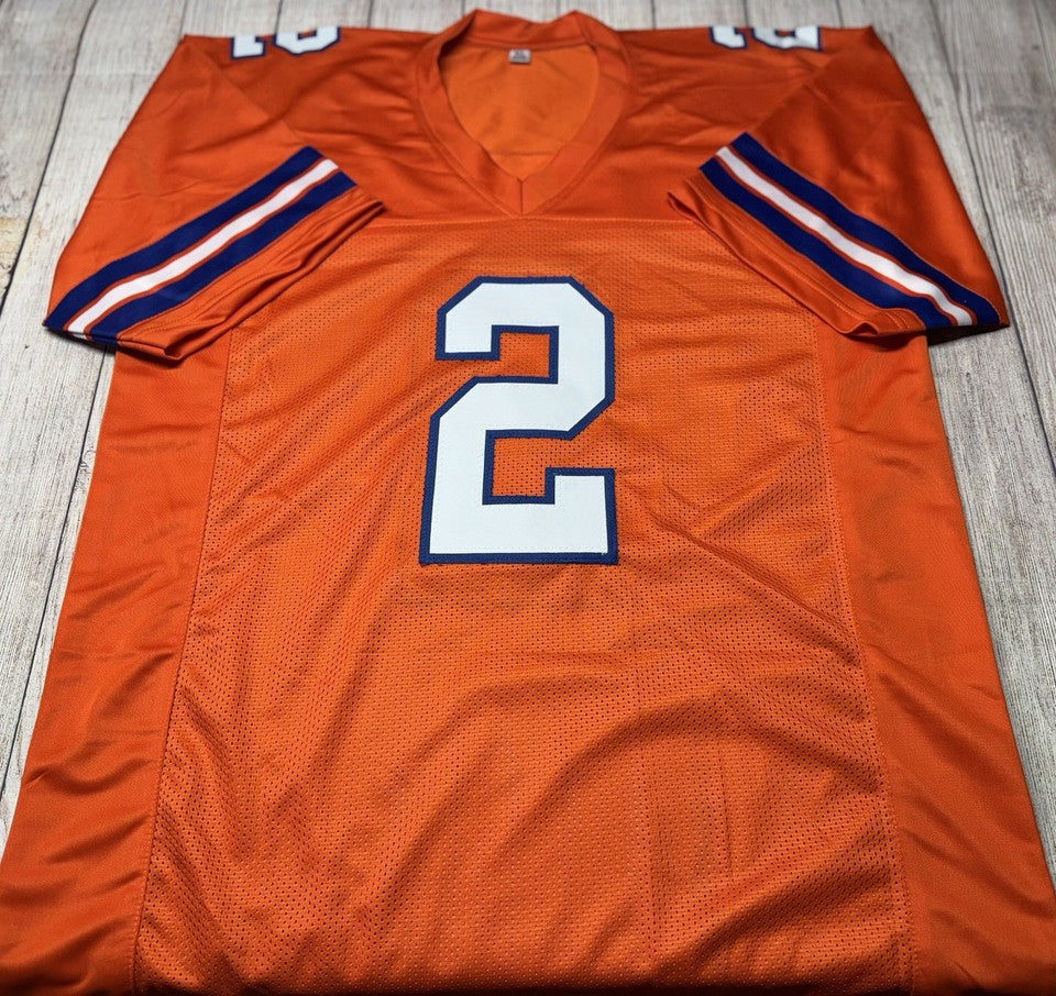 DENVER BRONCOS PATRICK SURTAIN II SIGNED CUSTOM THROWBACK JERSEY BECKETT COA!!