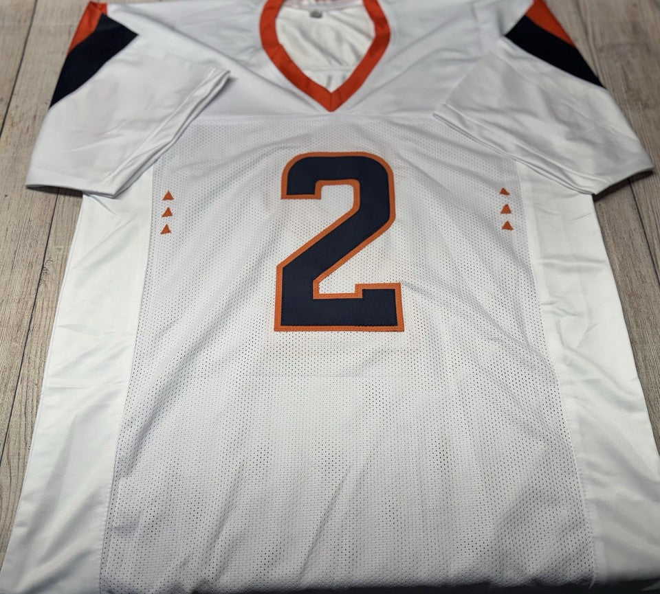 DENVER BRONCOS PATRICK SURTAIN II SIGNED CUSTOM WHITE JERSEY BECKETT COA!!!