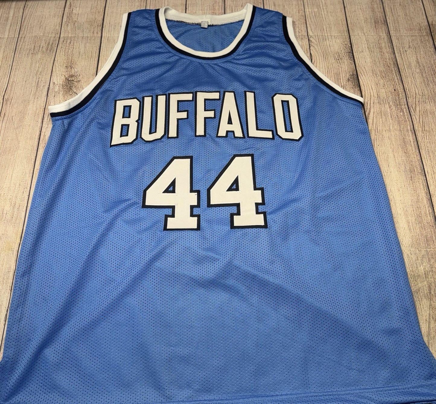 BUFFALO BRAVES ADRIAN DANTLEY SIGNED BLUE CUSTOM JERSEY BECKETT COA!!!