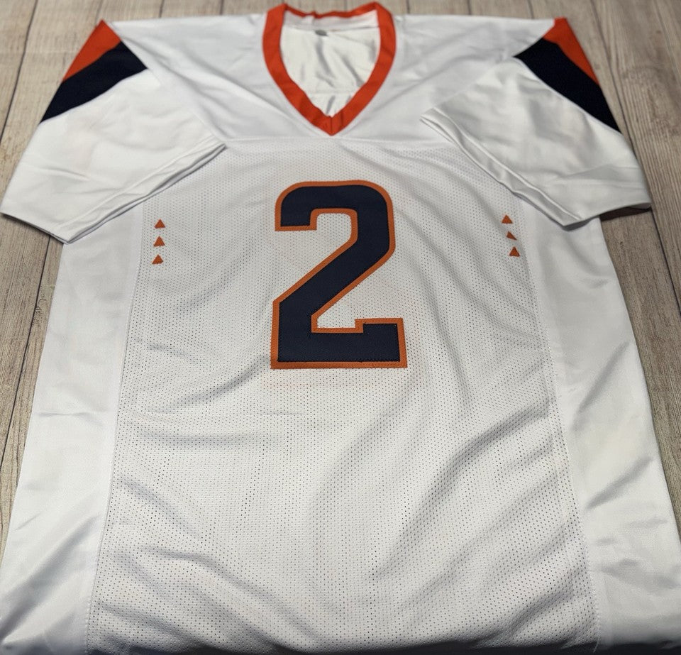 DENVER BRONCOS PATRICK SURTAIN II SIGNED CUSTOM WHITE JERSEY “24 DPOY” BECKETT