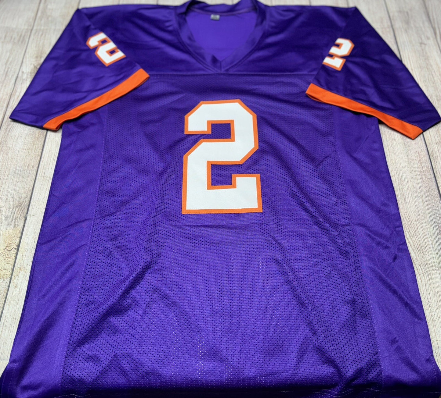 CLEMSON TIGERS NATE WIGGINS SIGNED PURPLE CUSTOM JERSEY JSA COA!!!!