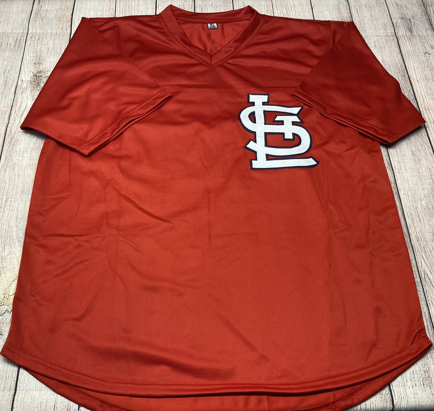 ST. LOUIS CARDINALS WHITEY HERZOG SIGNED RED CUSTOM JERSEY JSA COA!!!