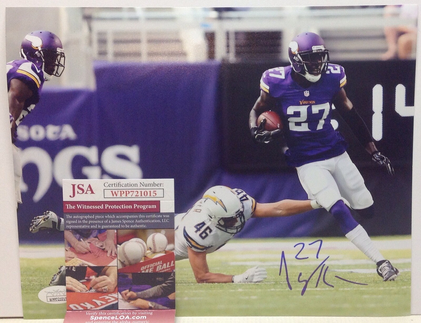 MINNESOTA VIKINGS JAYRON KEARSE SIGNED 8x10 PHOTO9 JSA COA!!