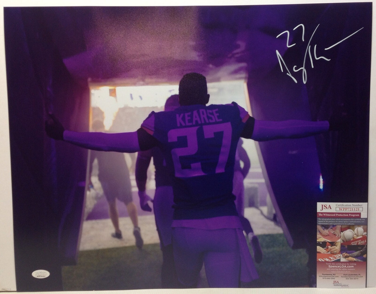 MINNESOTA VIKINGS JAYRON KEARSE SIGNED 16X20 PHOTO4 JSA COA!!