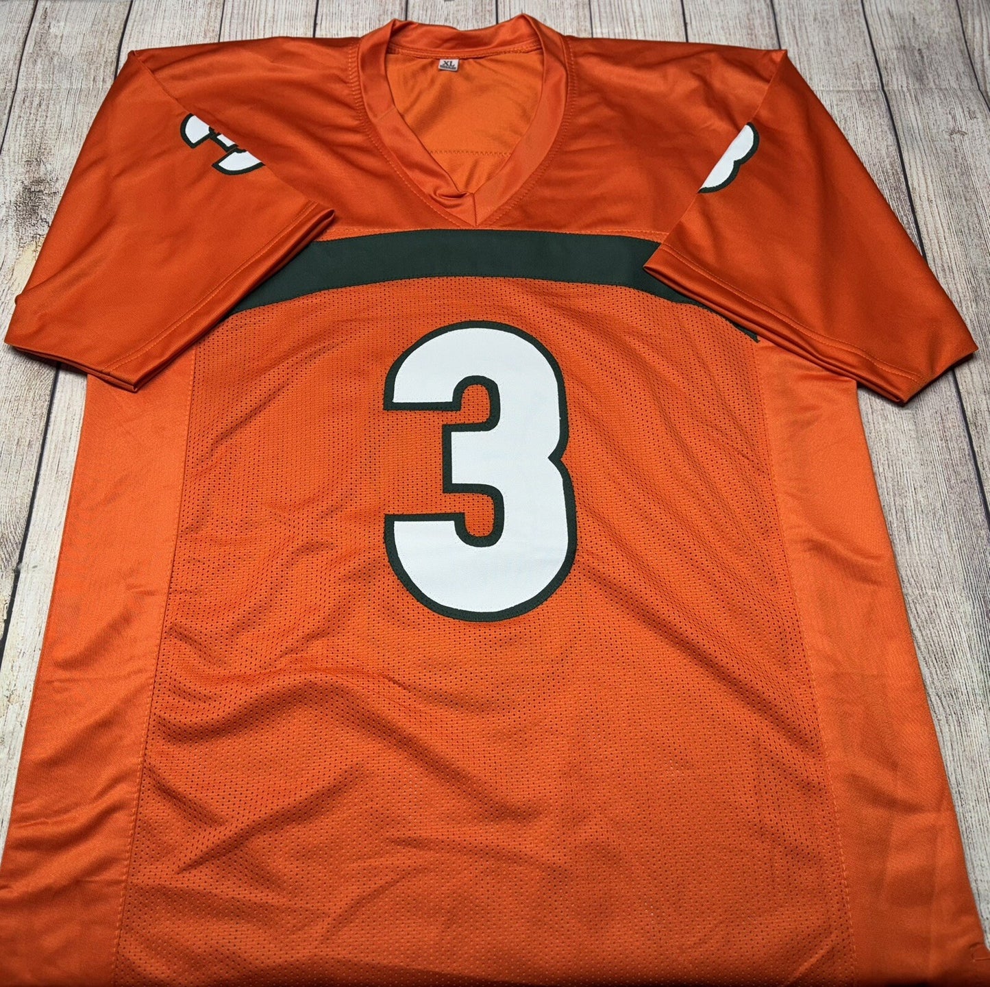 MIAMI HURRICANES FRANK GORE SIGNED ORANGE CUSTOM JERSEY BECKETT COA!!!!