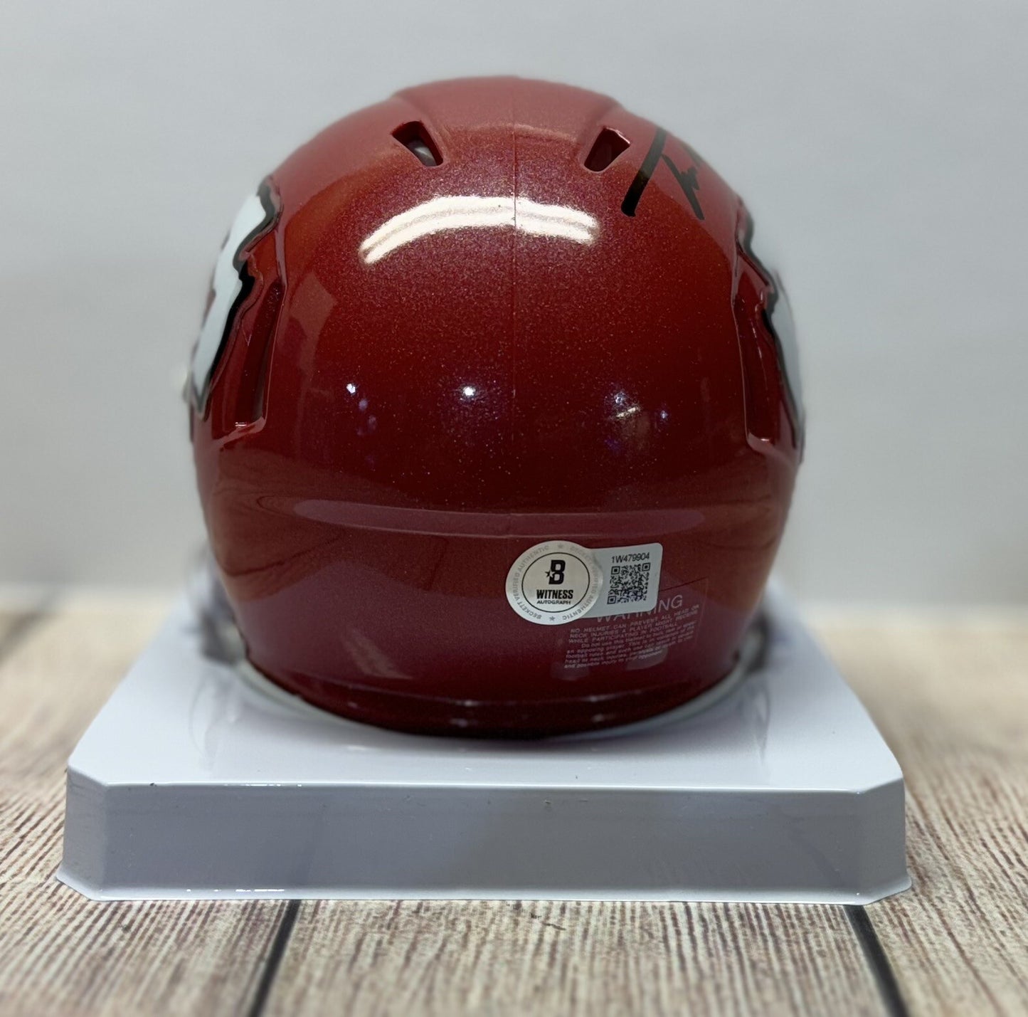 KANSAS CITY CHIEFS TRENT MCDUFFIE SIGNED MINI HELMET BECKETT COA!!!