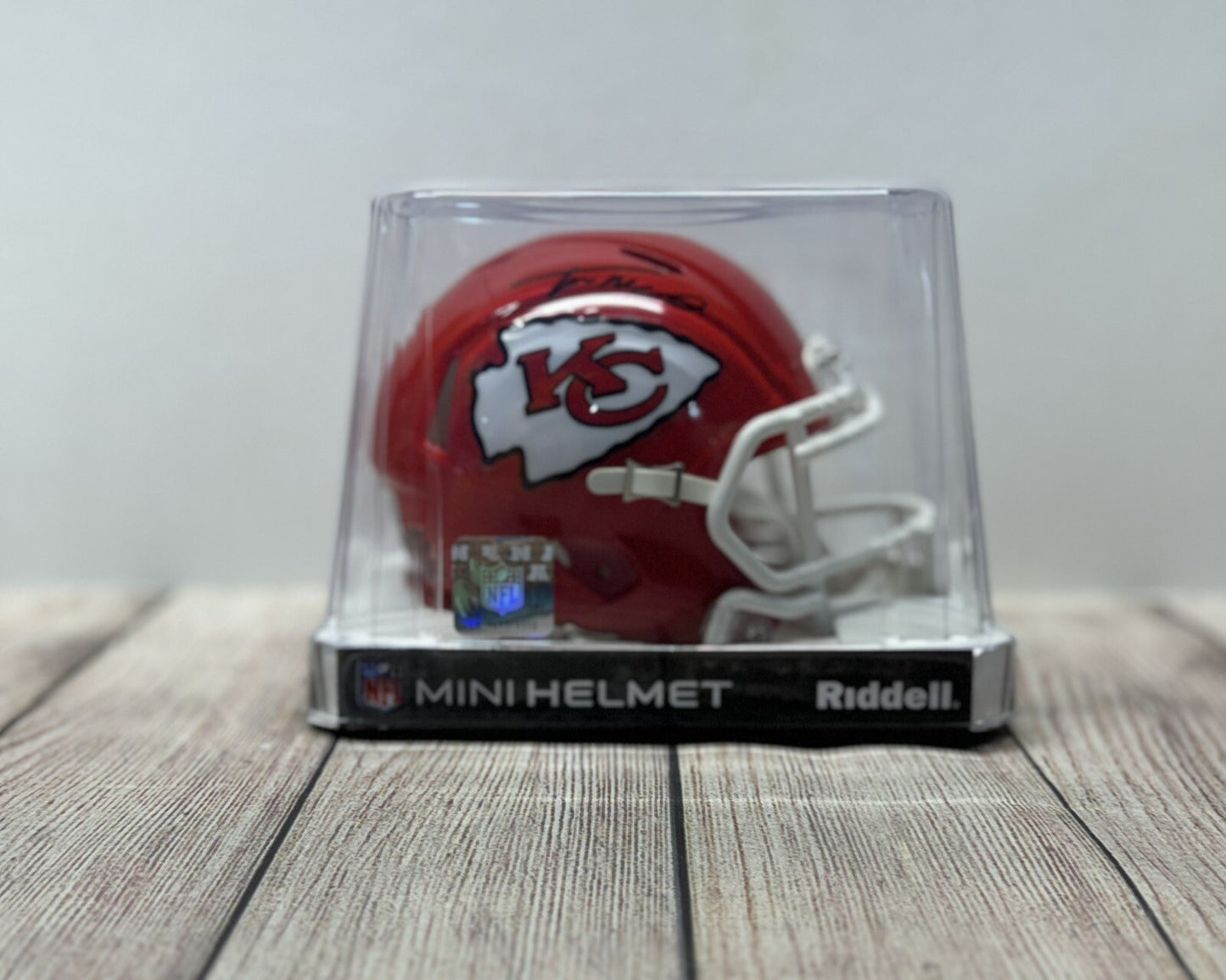 KANSAS CITY CHIEFS TRENT MCDUFFIE SIGNED MINI HELMET2 BECKETT COA!!!