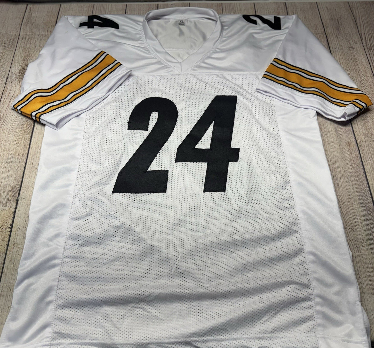PITTSBURGH STEELERS JOEY PORTER SR SIGNED CUSTOM WHITE JERSEY JSA COA!!!!
