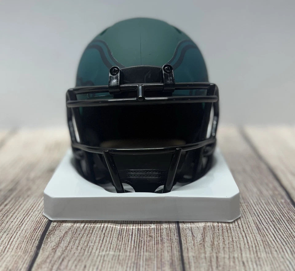PHILADELPHIA EAGLES QUINYON MITCHELL SIGNED RAVE MINI HELMET JSA COA