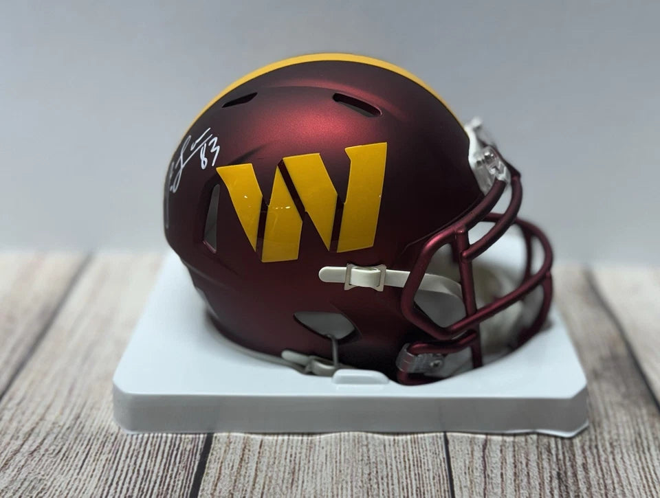 WASHINGTON COMMANDERS SIGNED JAYLIN LANE SPEED MINI HELMET BECKETT COA!!