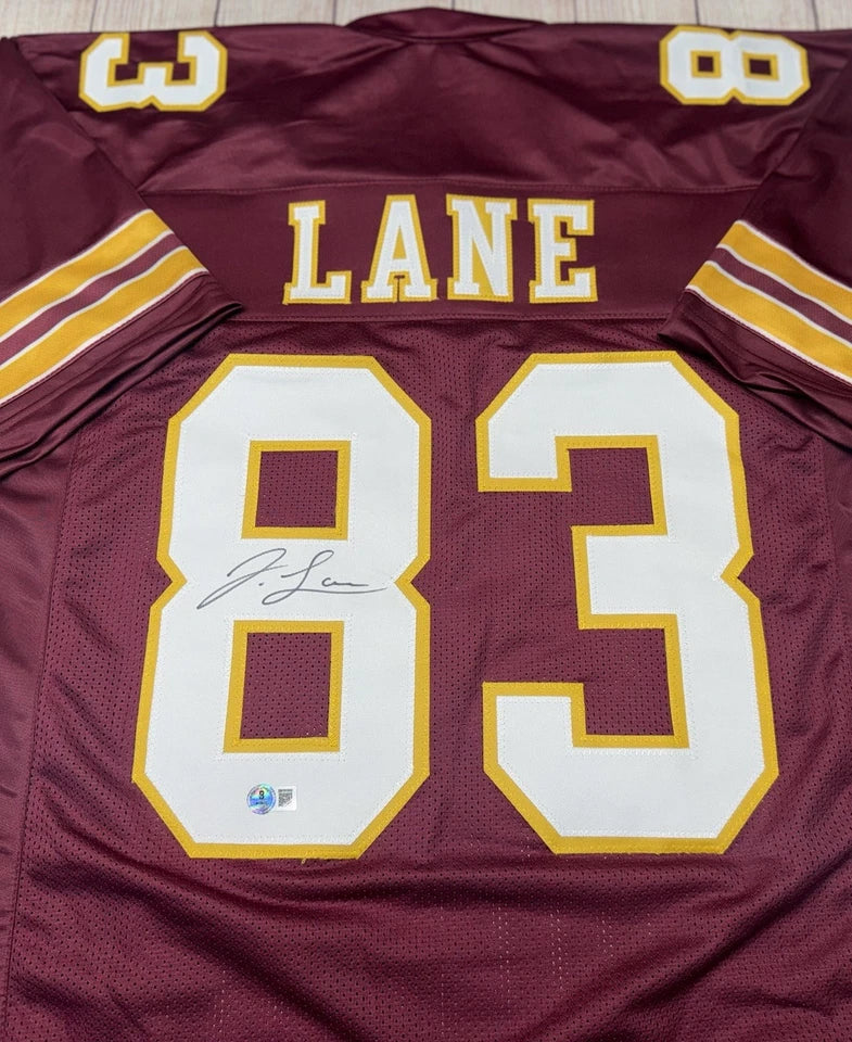 WASHINGTON COMMANDERS JAYLIN LANE SIGNED THROWBACK CUSTOM JERSEY BECKETT COA!!