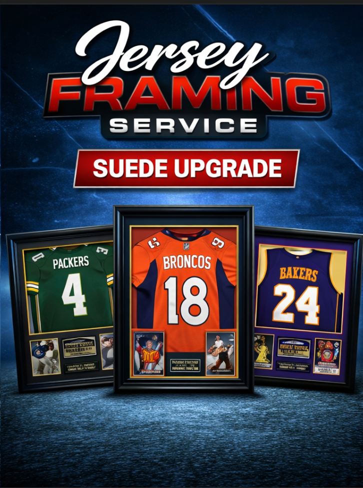 Jersey Framing Service - Suede Mat Upgrade