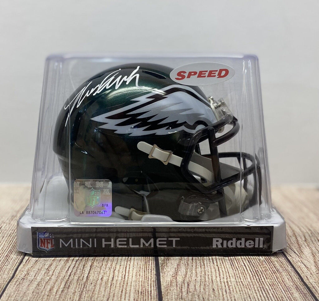 Nolan Smith JR Autographed Philadelphia Eagles Mini Helmet – JSA COA