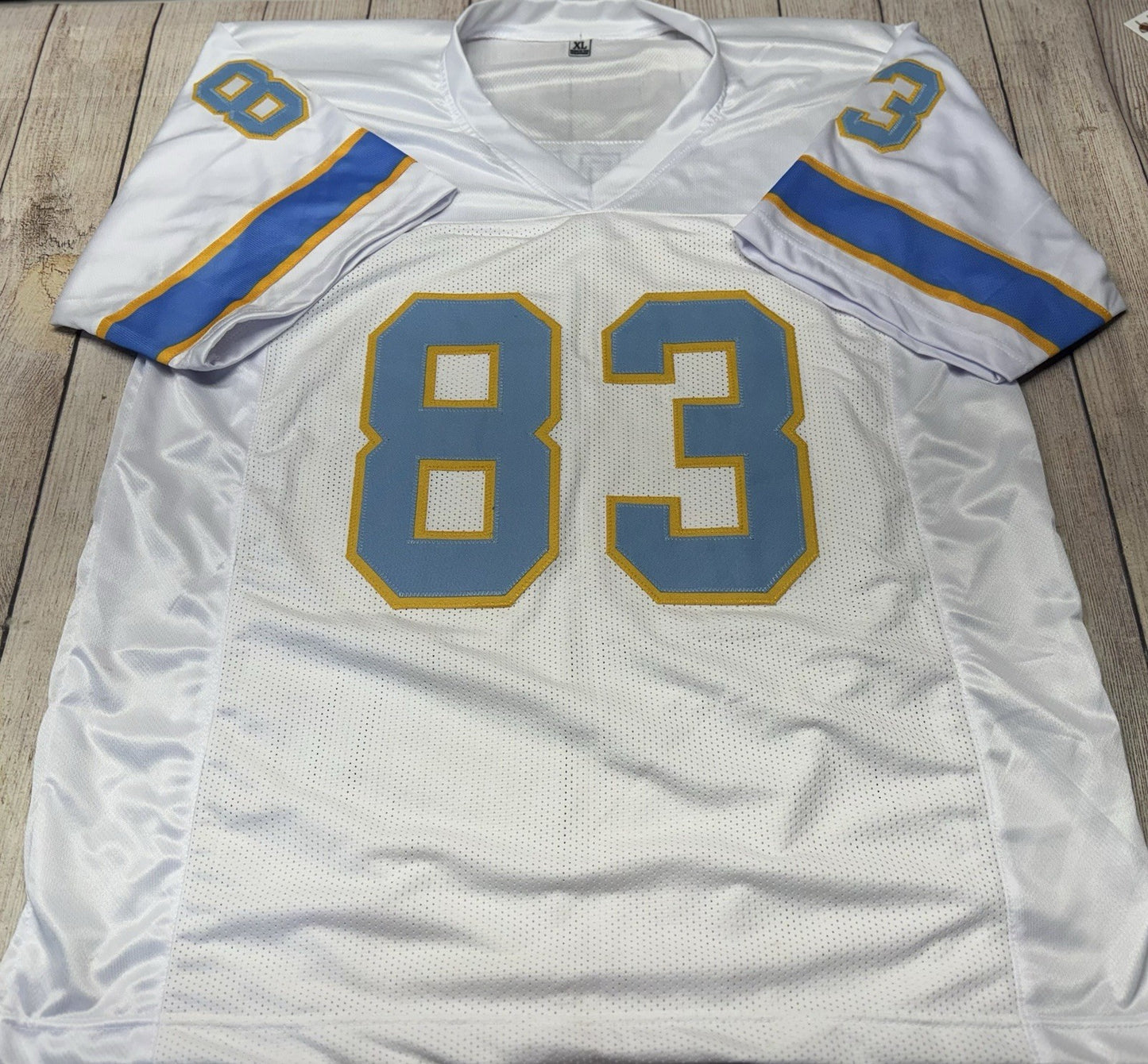 PHILADELPHIA BELL (WFL) VINCE PAPALE SIGNED WHITE CUSTOM JERSEY “INVINCIBLE” JSA