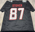 Cade Stover Autographed Houston Texans Black Custom Jersey – Beckett COA