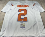 Clemson Tigers Nate Wiggins Autographed White Custom Jersey – JSA COA