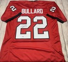 GEORGIA BULLDOGS JAVON BULARD SIGNED CUSTOM RED JERSEY BECKETT COA!!!