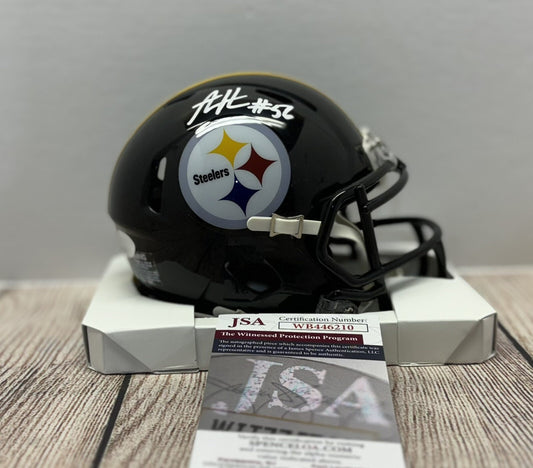 PITTSBURGH STEELERS ALEX HIGHSMITH SIGNED MINI HELMET JSA COA!!!