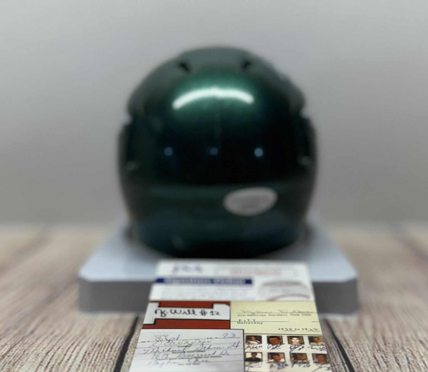 PHILADELPHIA EAGLES QUINYON MITCHELL SIGNED SPEED MINI HELMET JSA COA