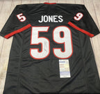 Georgia Bulldogs Broderick Jones Autographed Black Custom Jersey – JSA COA
