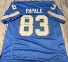 PHILADELPHIA BELL (WFL) VINCE PAPALE SIGNED BLUE CUSTOM JERSEY “INVINCIBLE” JSA