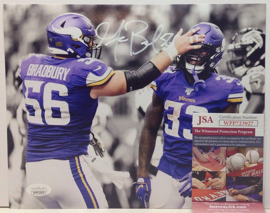 MINNESOTA VIKINGS GARRETT BRADBURY SIGNED 8x10 PHOTO4 JSA COA!!