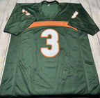 Miami Hurricanes Frank Gore Autographed Green Custom Jersey – Beckett COA