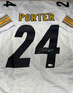 Joey Porter JR Autographed Pittsburgh Steelers White Custom Jersey – JSA COA