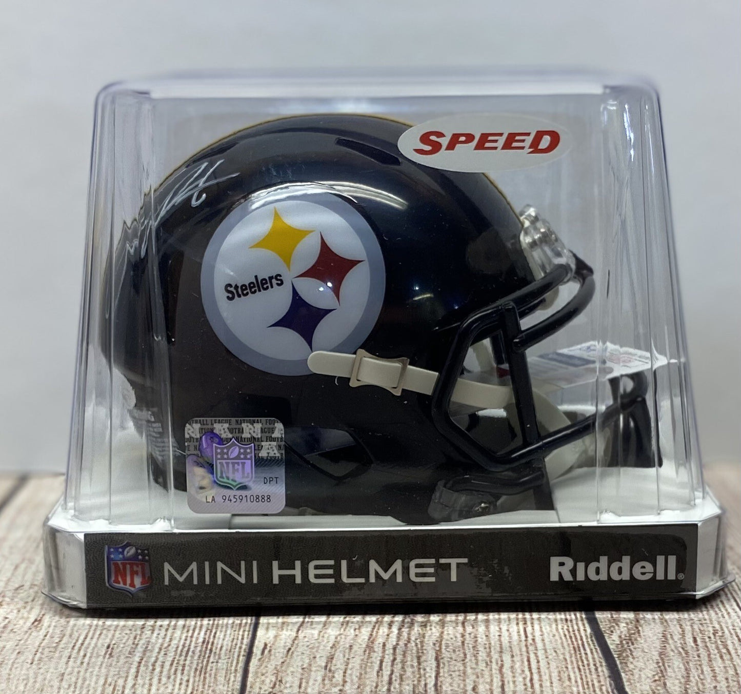 PITTSBURGH STEELERS JOEY PORTER JR SIGNED MINI HELMET JSA COA!!!