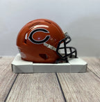 Roschon Johnson Autographed Chicago Bears Orange Mini Helmet – Beckett COA