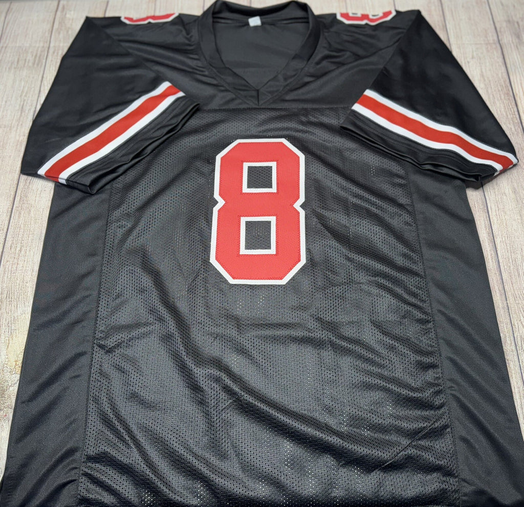 Ohio State Buckeyes Cade Stover Autographed Black Custom Jersey – Beckett COA