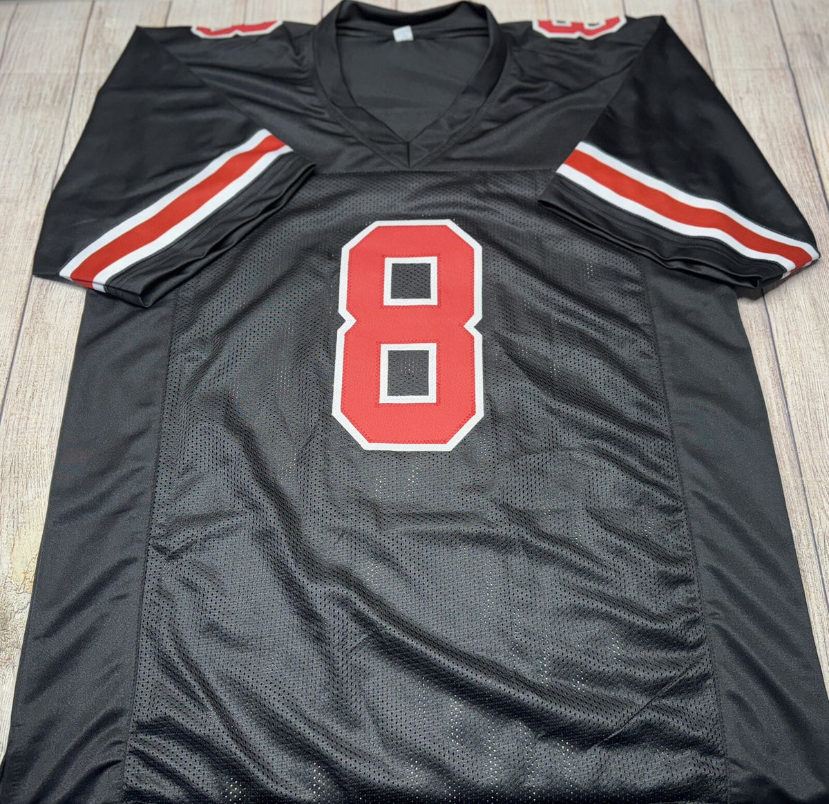 Ohio State Buckeyes Cade Stover Autographed Black Custom Jersey – Beckett COA