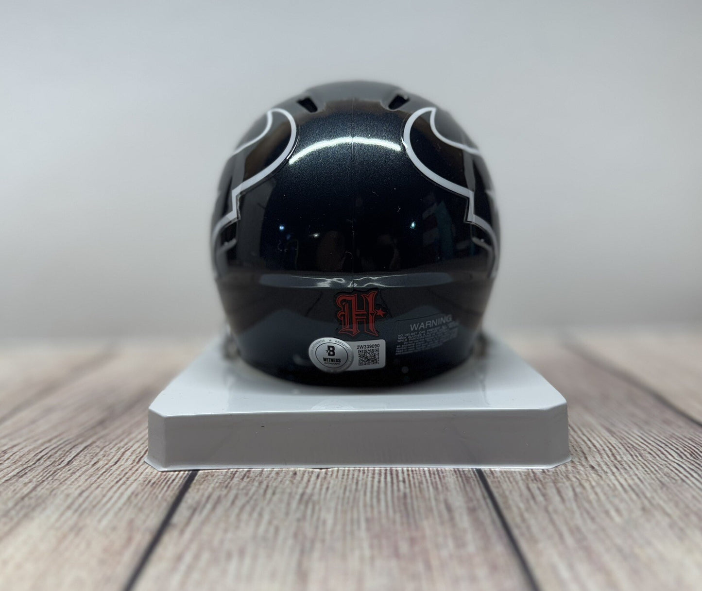 HOUSTON TEXANS CADE STOVER SIGNED SPEED MINI HELMET BECKETT COA!!!