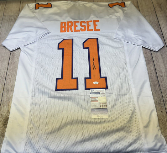 CLEMSON TIGERS BRYAN BRESEE SIGNED CUSTOM WHITE JERSEY JSA COA!!!