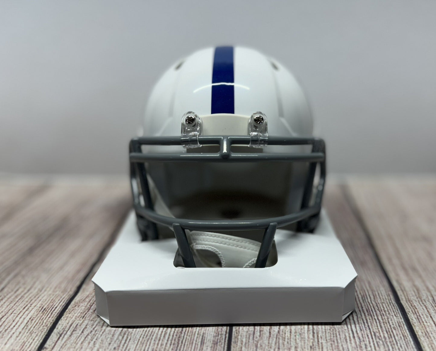 INDIANAPOLIS COLTS LAIATU LATU SIGNED SPEED MINI HELMET JSA COA