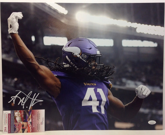 MINNESOTA VIKINGS ANTHONY HARRIS SIGNED 16X20 PHOTO2 JSA COA!!