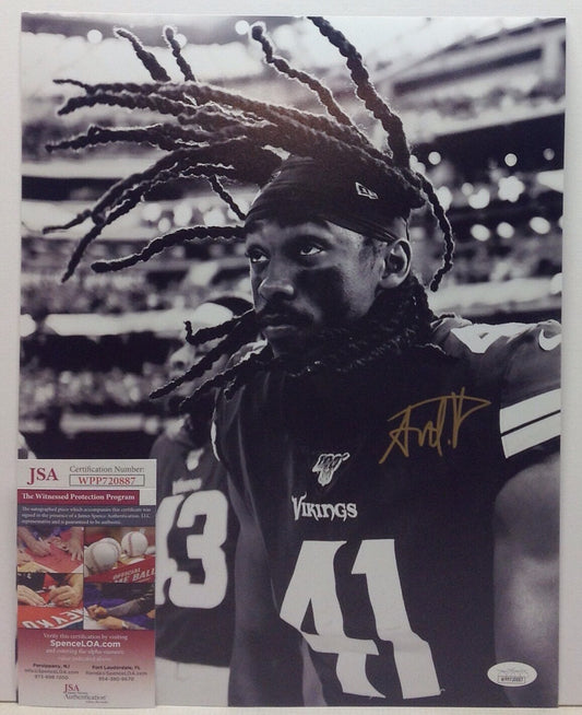 MINNESOTA VIKINGS ANTHONY HARRIS SIGNED 11x14 PHOTO1 JSA COA!!