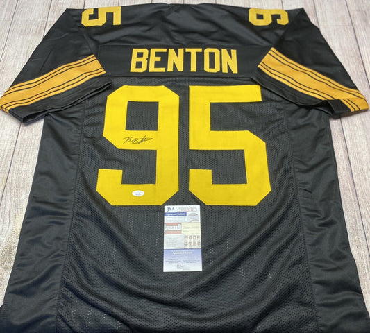 PITTSBURGH STEELER KEEANU BENTON SIGNED CUSTOM COLOR RUSH JERSEY JSA