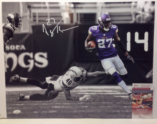 MINNESOTA VIKINGS JAYRON KEARSE SIGNED 16X20 PHOTO2 JSA COA!!
