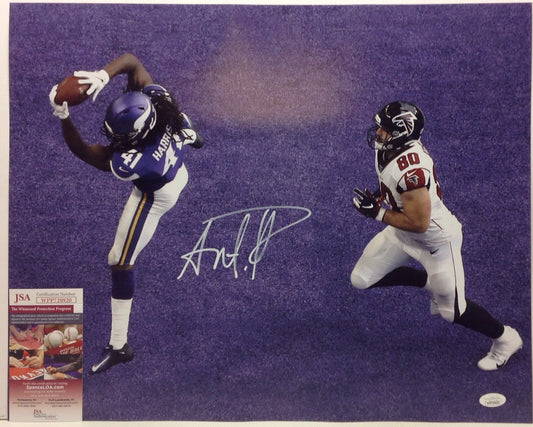 MINNESOTA VIKINGS ANTHONY HARRIS SIGNED 16X20 PHOTO4 JSA COA!!