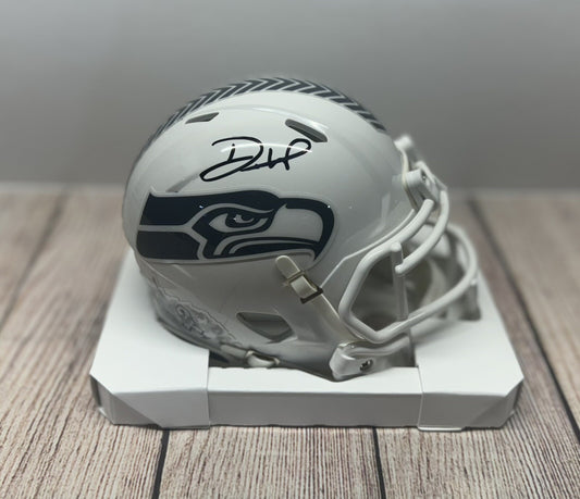 SEATTLE SEAHAWKS DEVON WITHERSPOON SIGNED 2024 SALUTE TO SERVICE MINI HELMET BEC