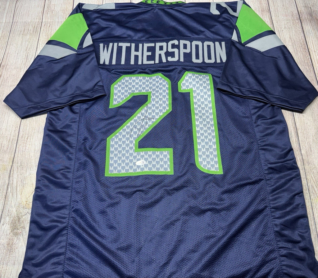 Devon Witherspoon Autographed Seattle Seahawks Blue Custom Jersey – JSA COA