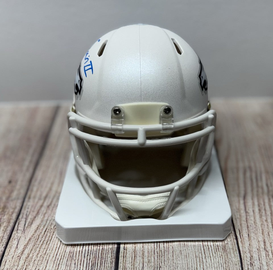 DENVER BRONCOS PATRICK SURTAIN II SIGNED 2024 SNOWCAPPED MINI HELMET BECKETT